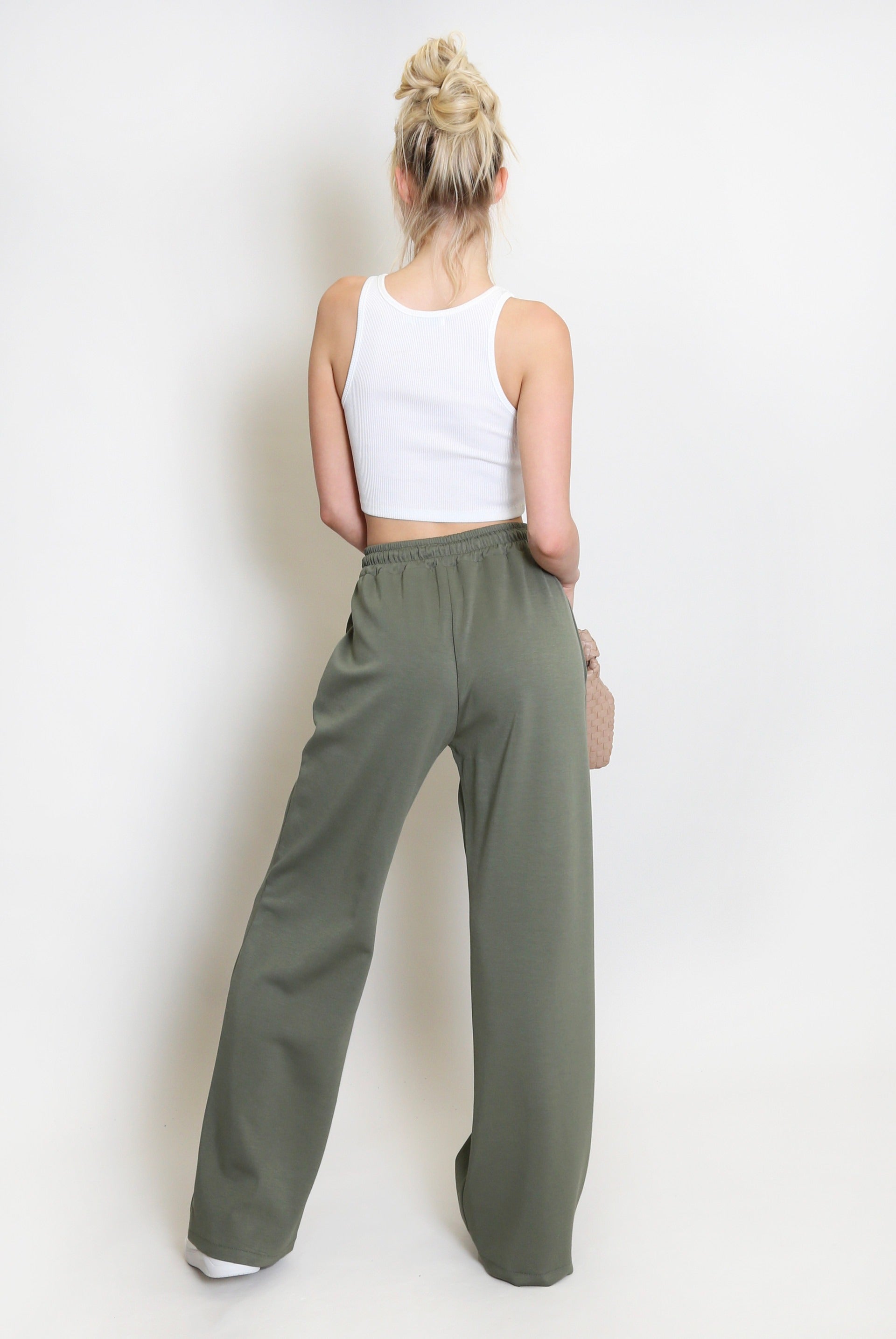 Elasticated Wide Leg Joggers - Faith - Storm Desire