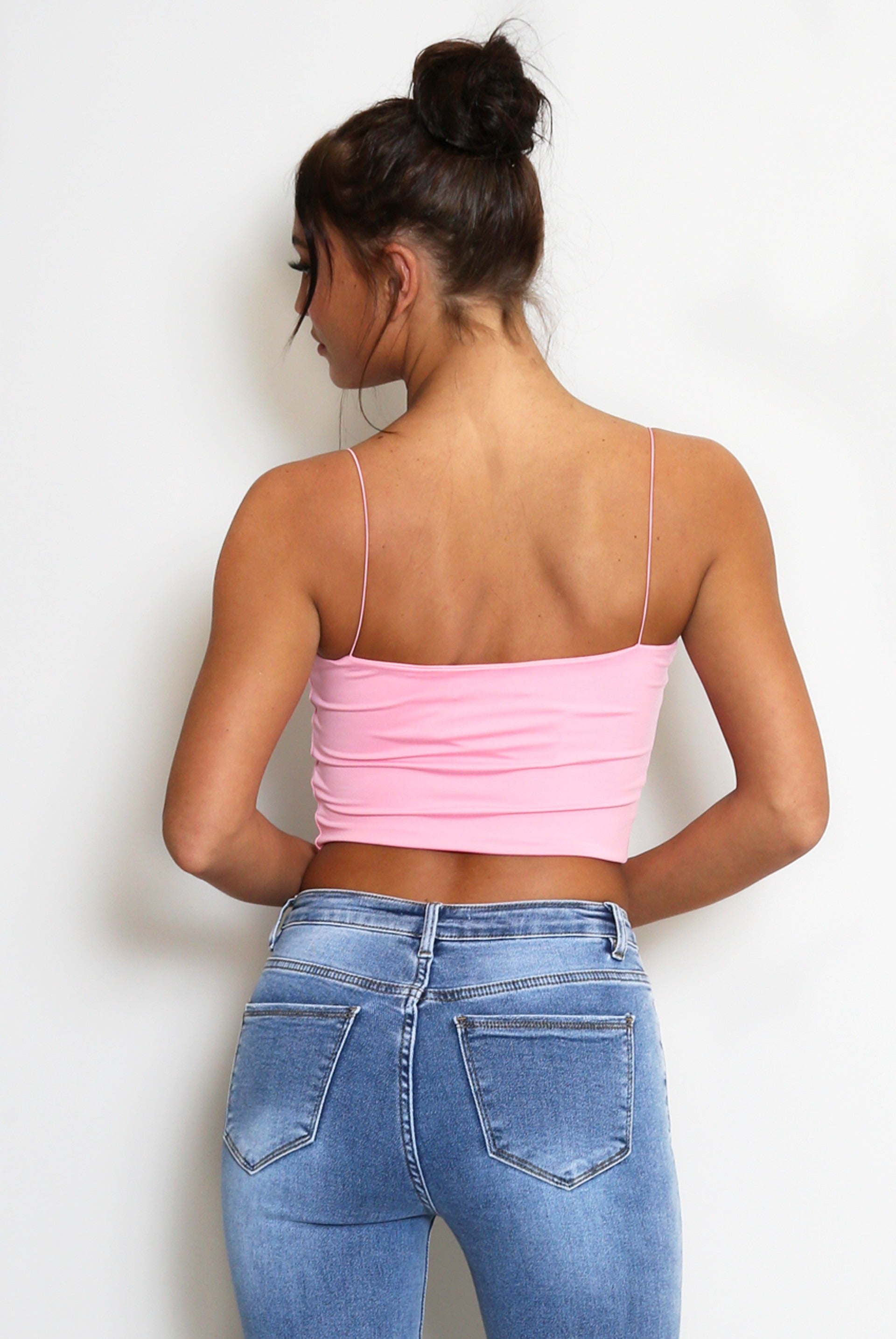 Strappy Cropped Cami Top - Miranda - Storm Desire