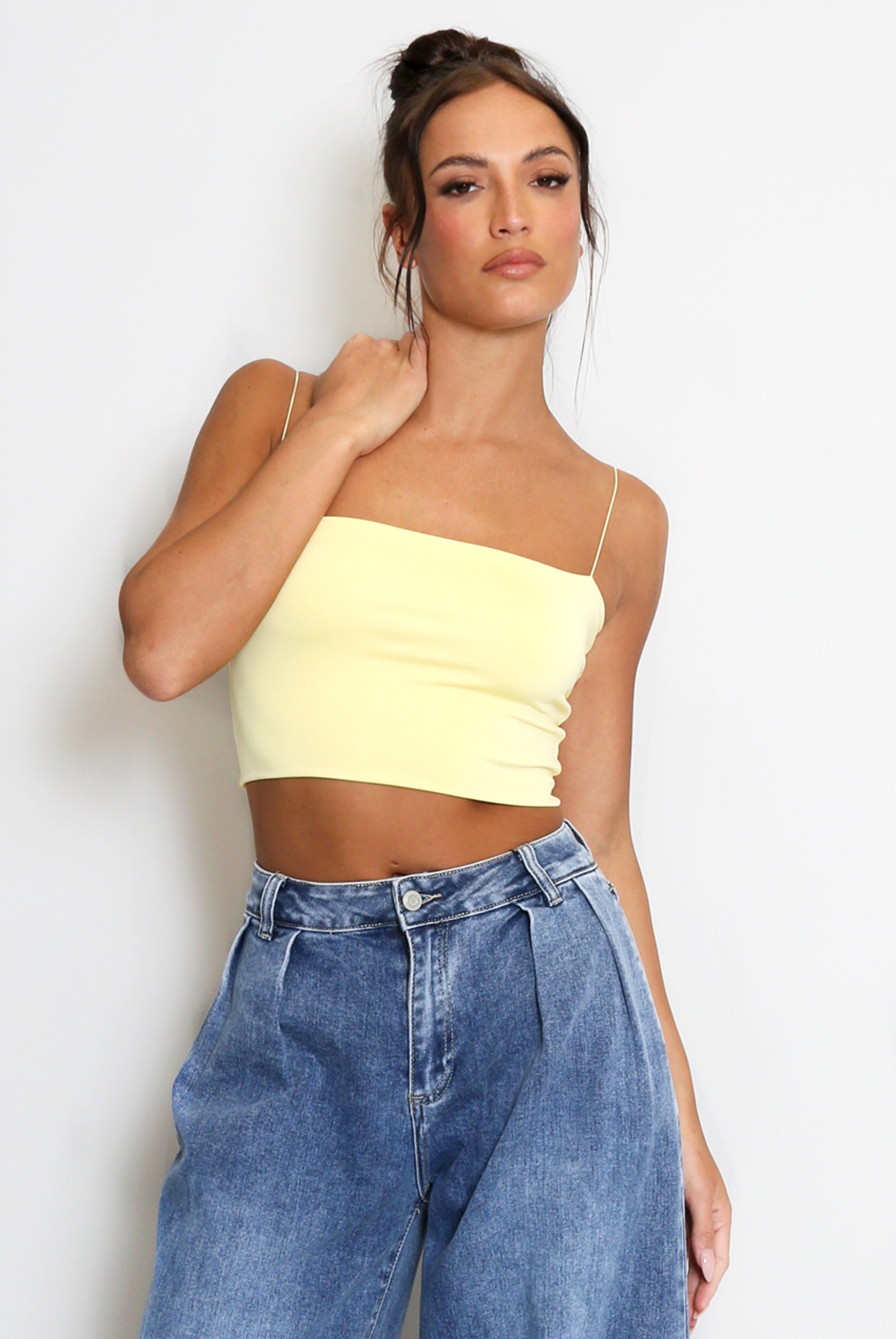 Strappy Cropped Cami Top - Miranda - Storm Desire