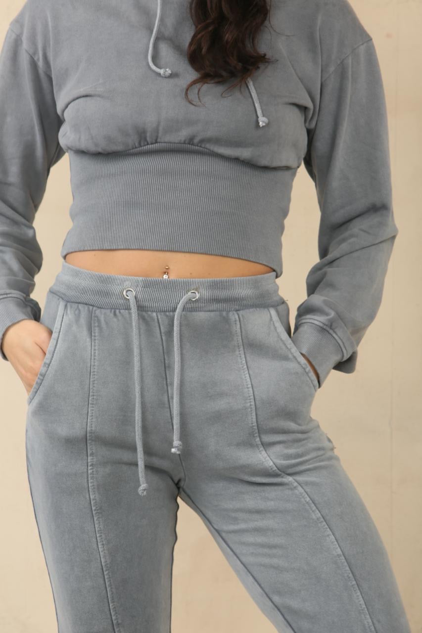 Acid Wash High Waist Tracksuit - Bianca