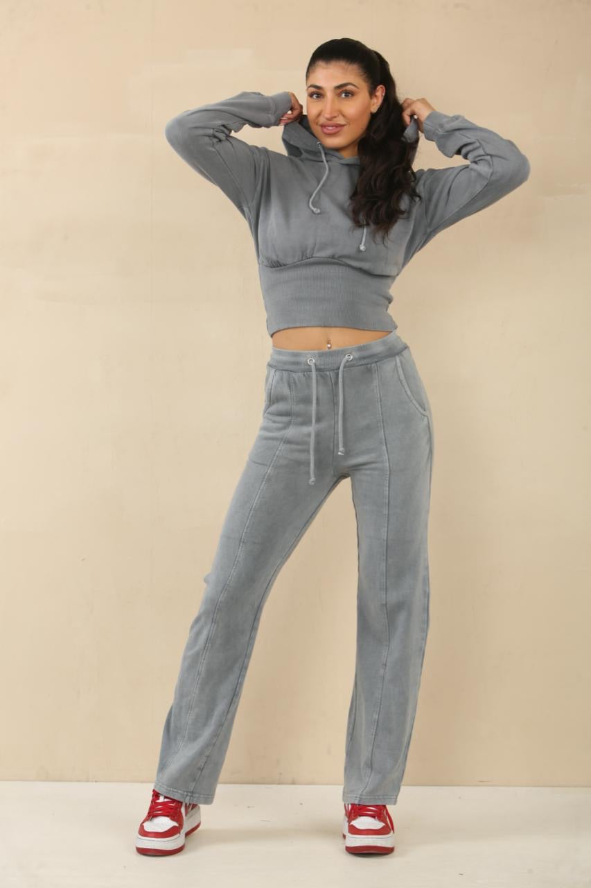 Acid Wash High Waist Tracksuit - Bianca