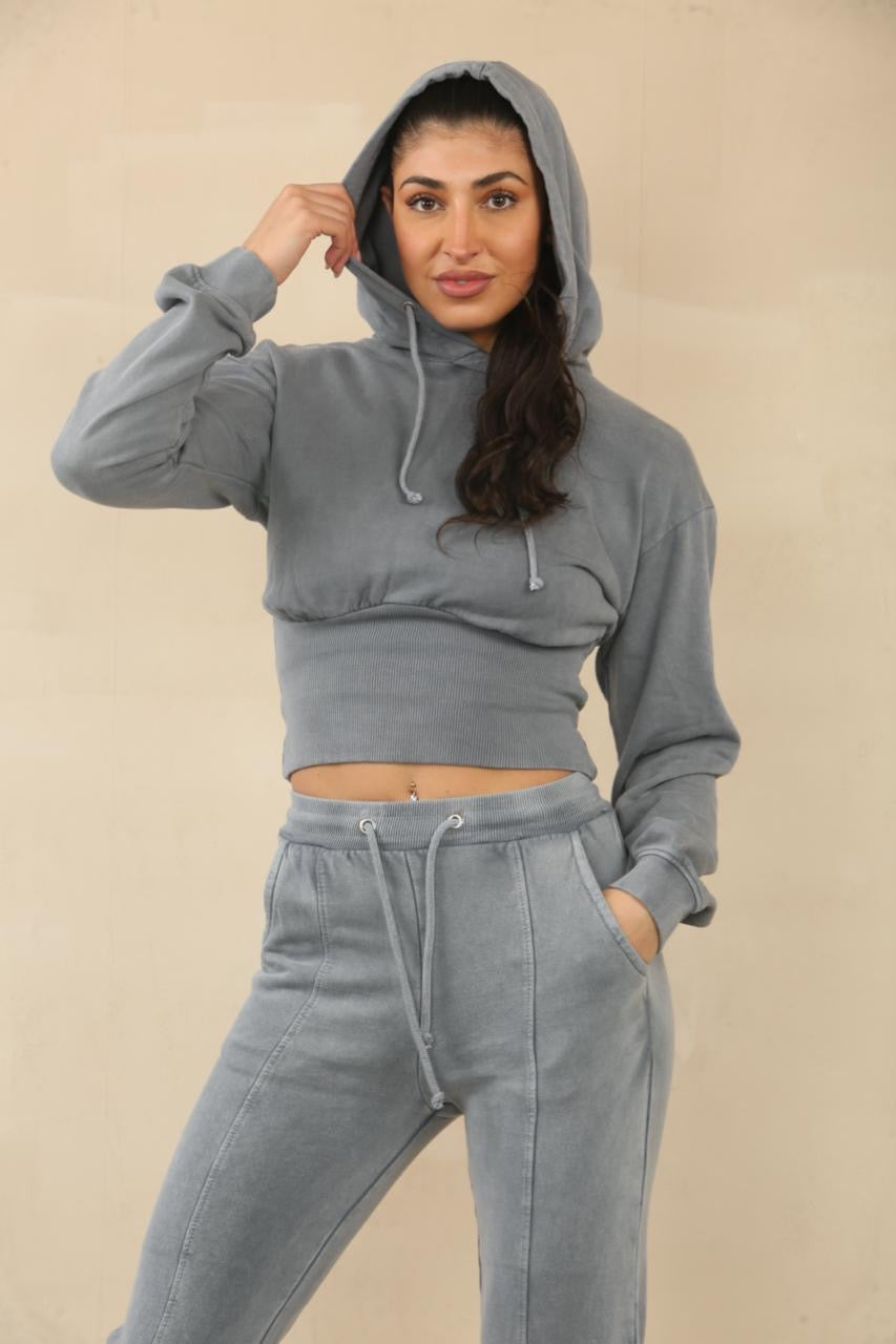 Acid Wash High Waist Tracksuit - Bianca