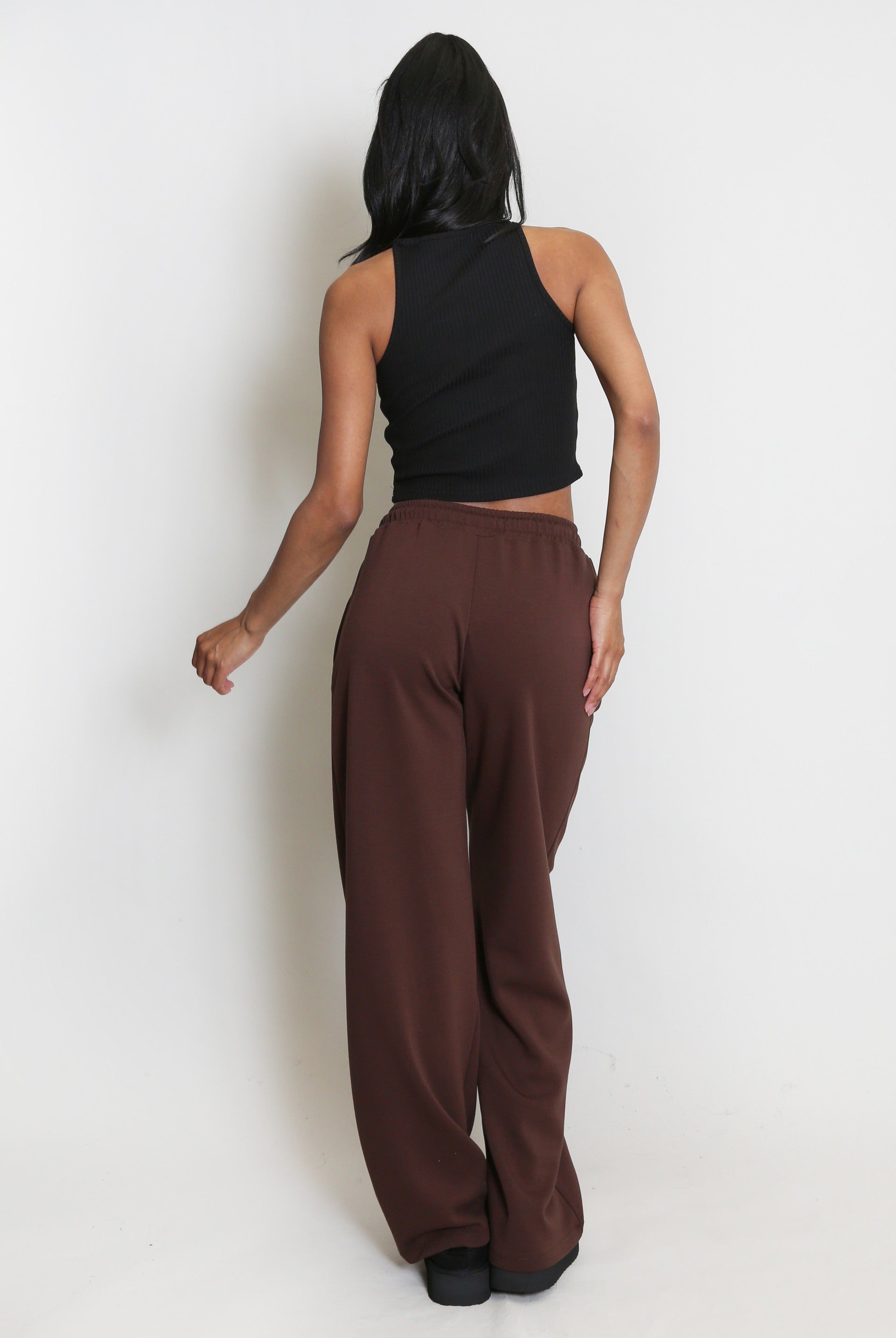 Elasticated Wide Leg Joggers - Faith - Storm Desire