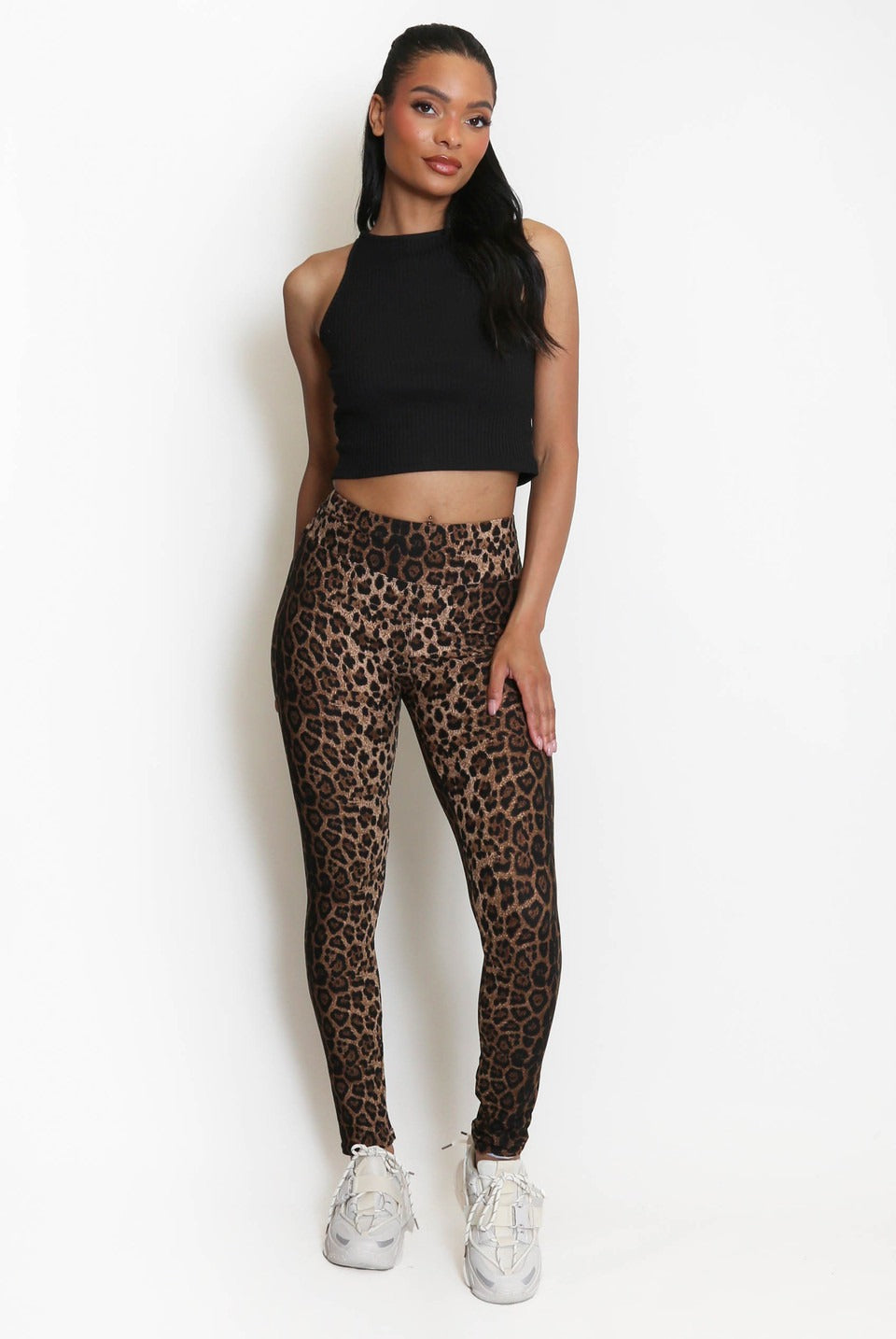 Cheetah Print Stretch Fit Legging - London - Storm Desire