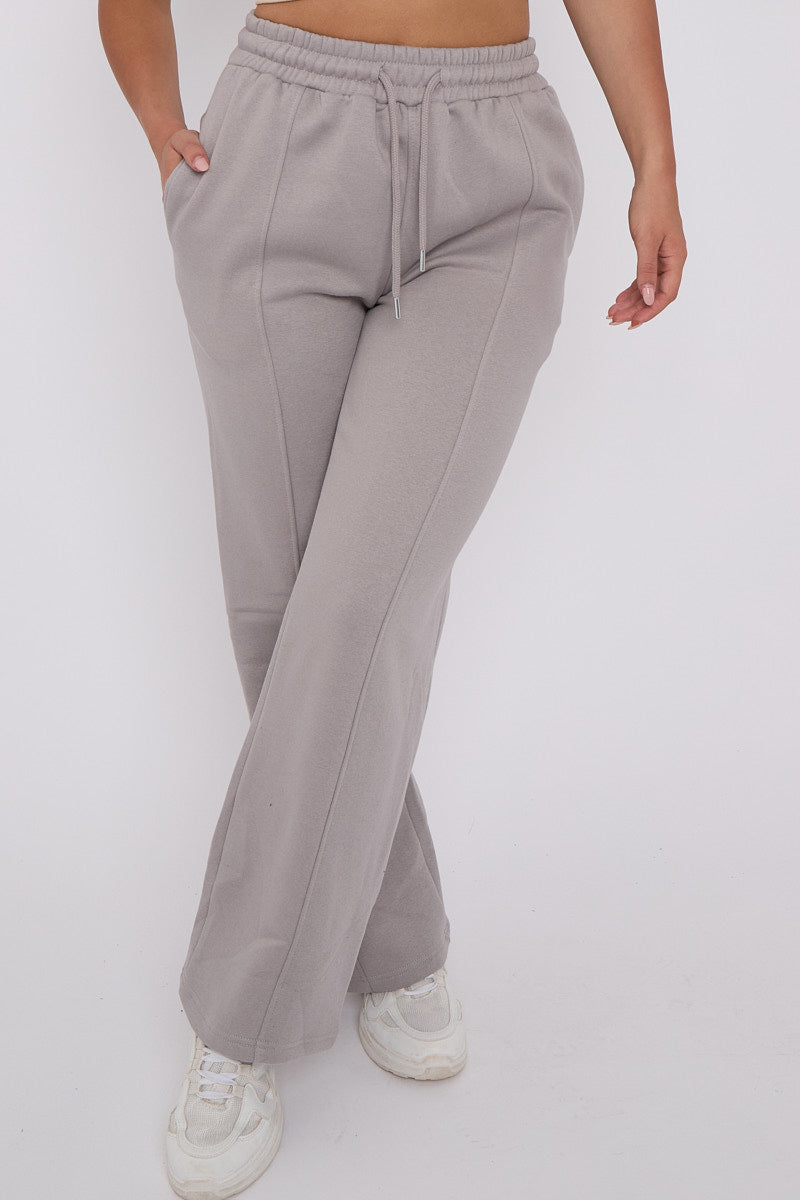 Wide Leg Fleece Trousers - Robin - Storm Desire