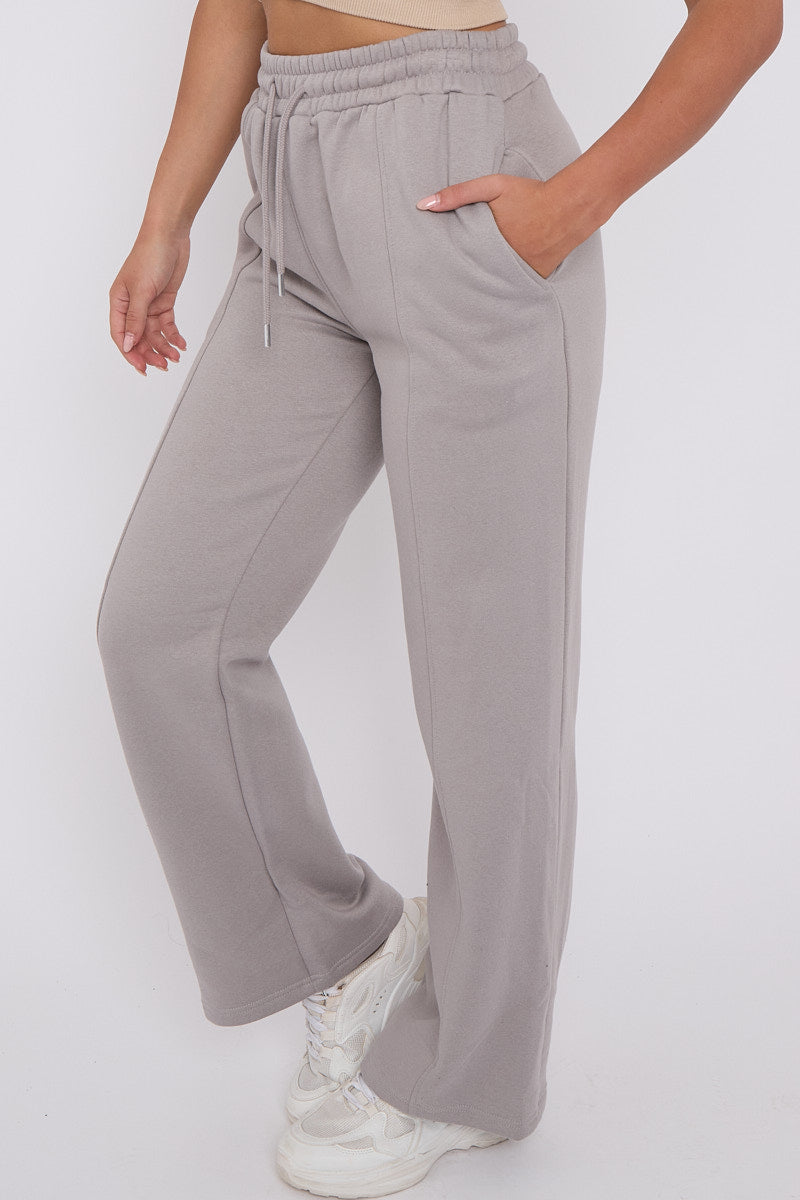 Wide Leg Fleece Trousers - Robin - Storm Desire