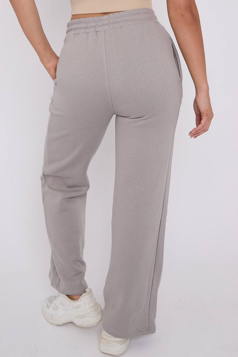 Wide Leg Fleece Trousers - Robin - Storm Desire