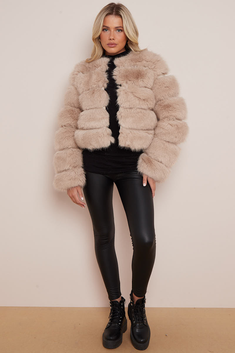 Super Soft Faux Fur Jacket - Salma - Storm Desire