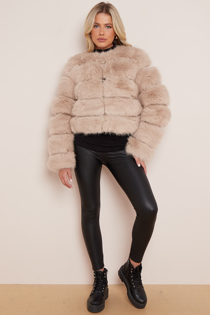 Super Soft Faux Fur Jacket - Salma - Storm Desire