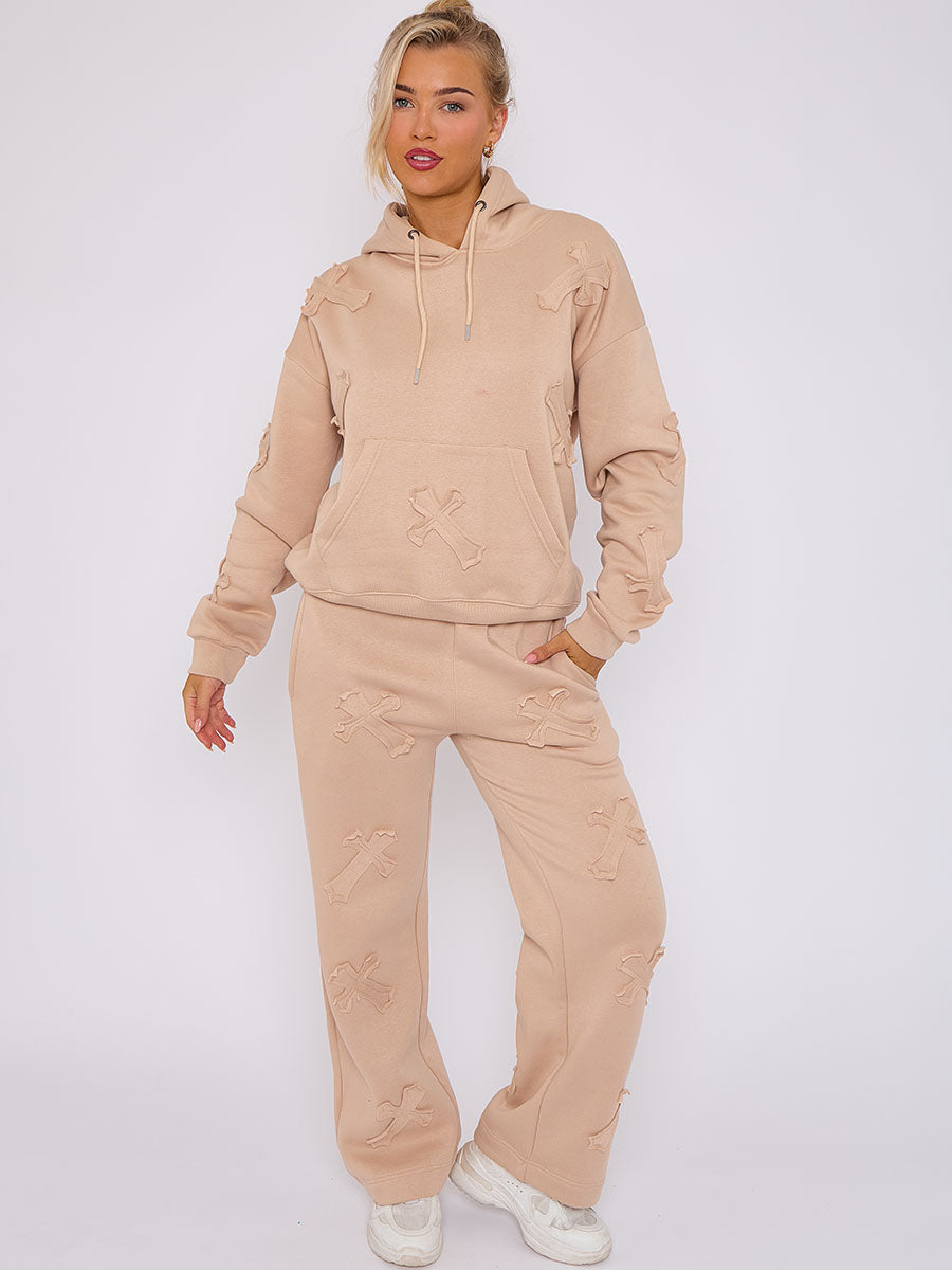 Baggy Crucifix Cross Hooded Tracksuit - Kayla - Storm Desire