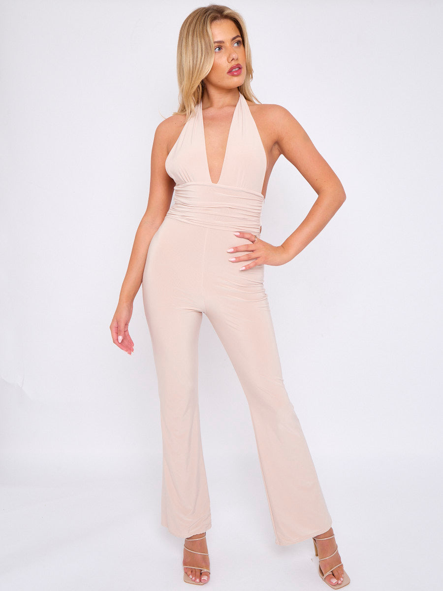 Halter Neck Jumpsuit - Annabelle - Storm Desire