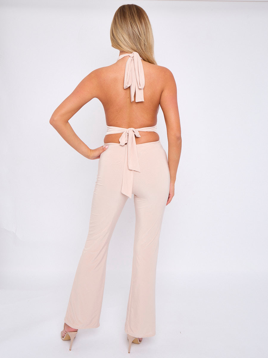 Halter Neck Jumpsuit - Annabelle - Storm Desire