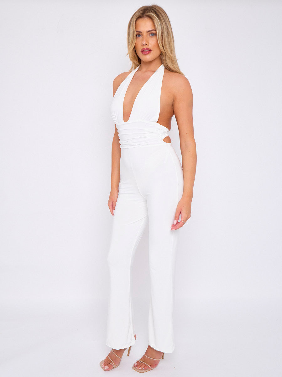 Halter Neck Jumpsuit - Annabelle - Storm Desire