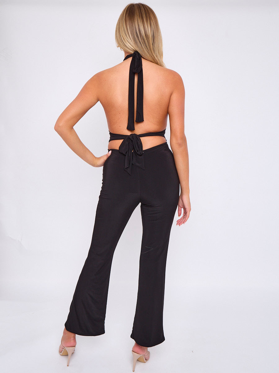 Halter Neck Jumpsuit - Annabelle - Storm Desire