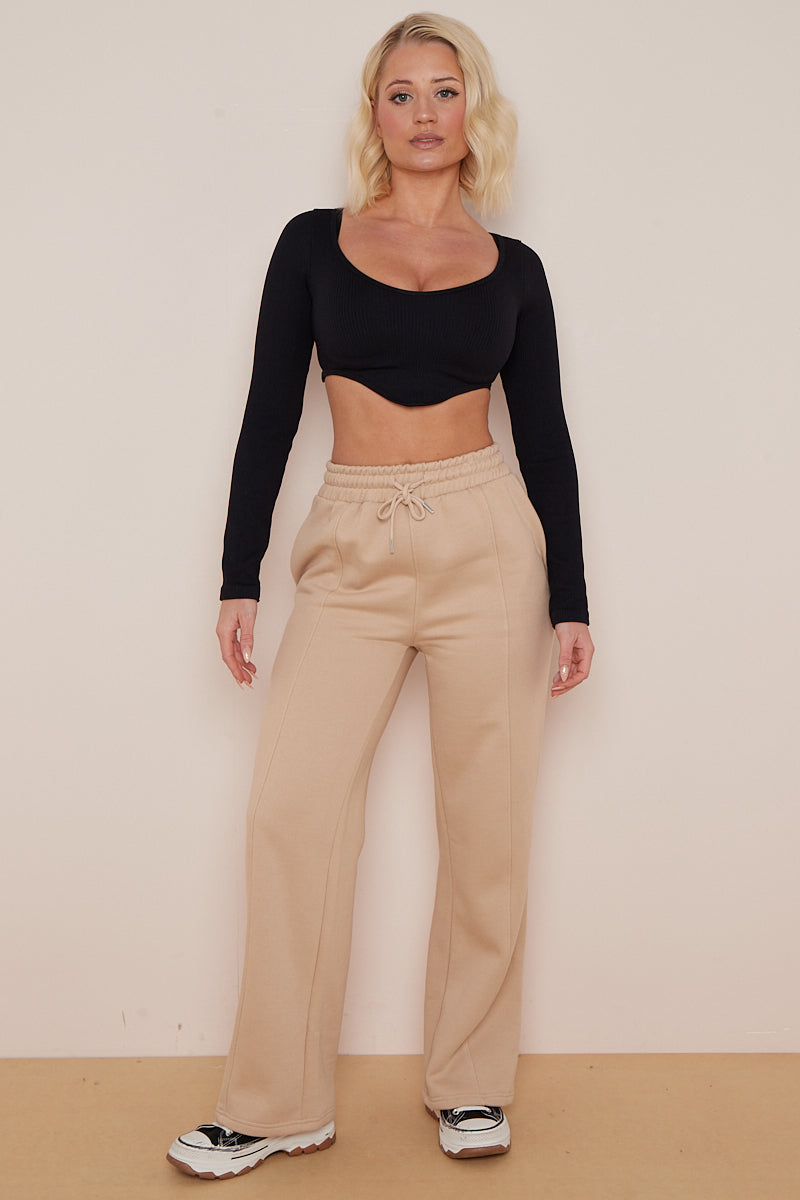 Wide Leg Fleece Trousers - Robin - Storm Desire