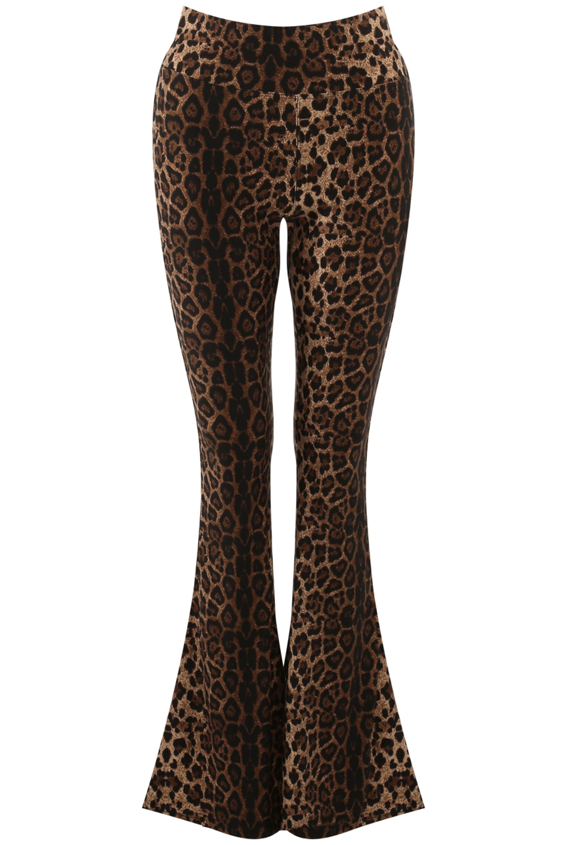 Leopard Print Bell Bottom Leggings Esme Storm Desire