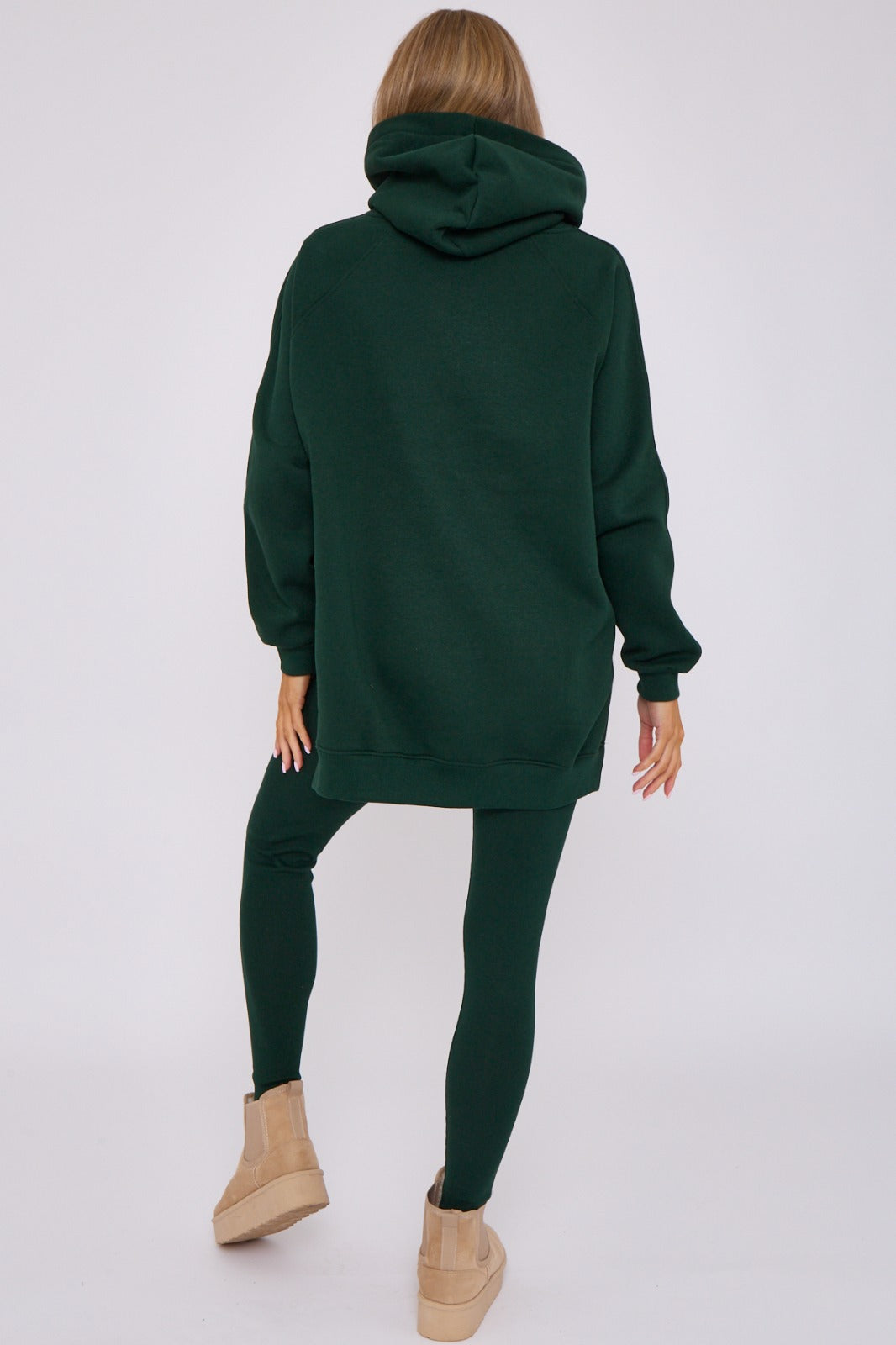 Oversized Split Sides Hoodie & Ribbed Leggings Co-ord - Shelly - Storm Desire