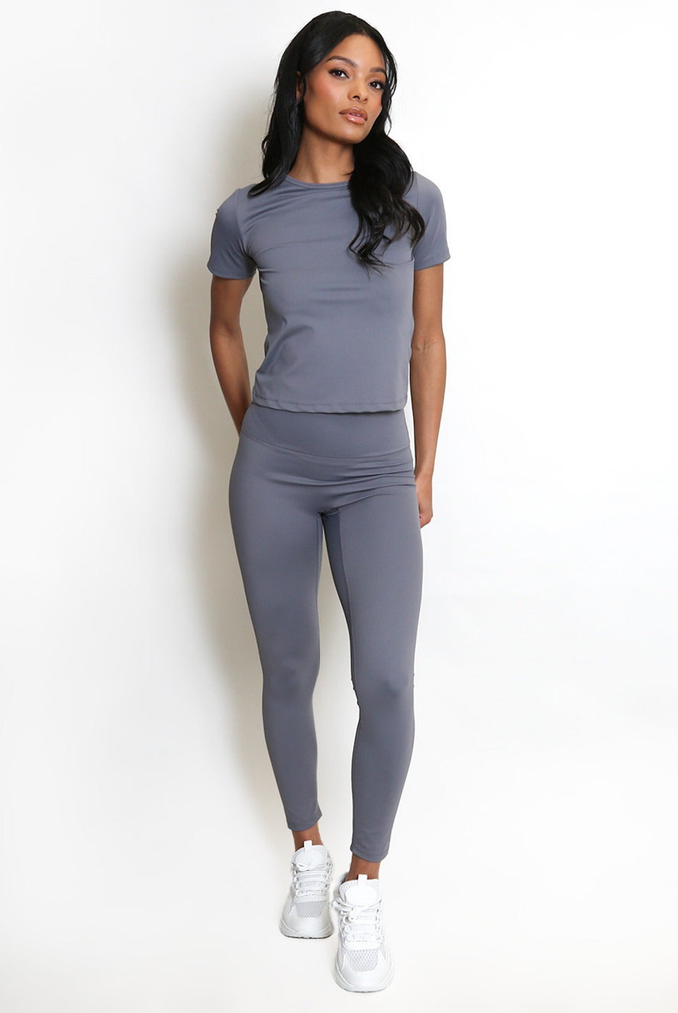 Athleisure T-shirt And Leggings Set - Oakley - Storm Desire