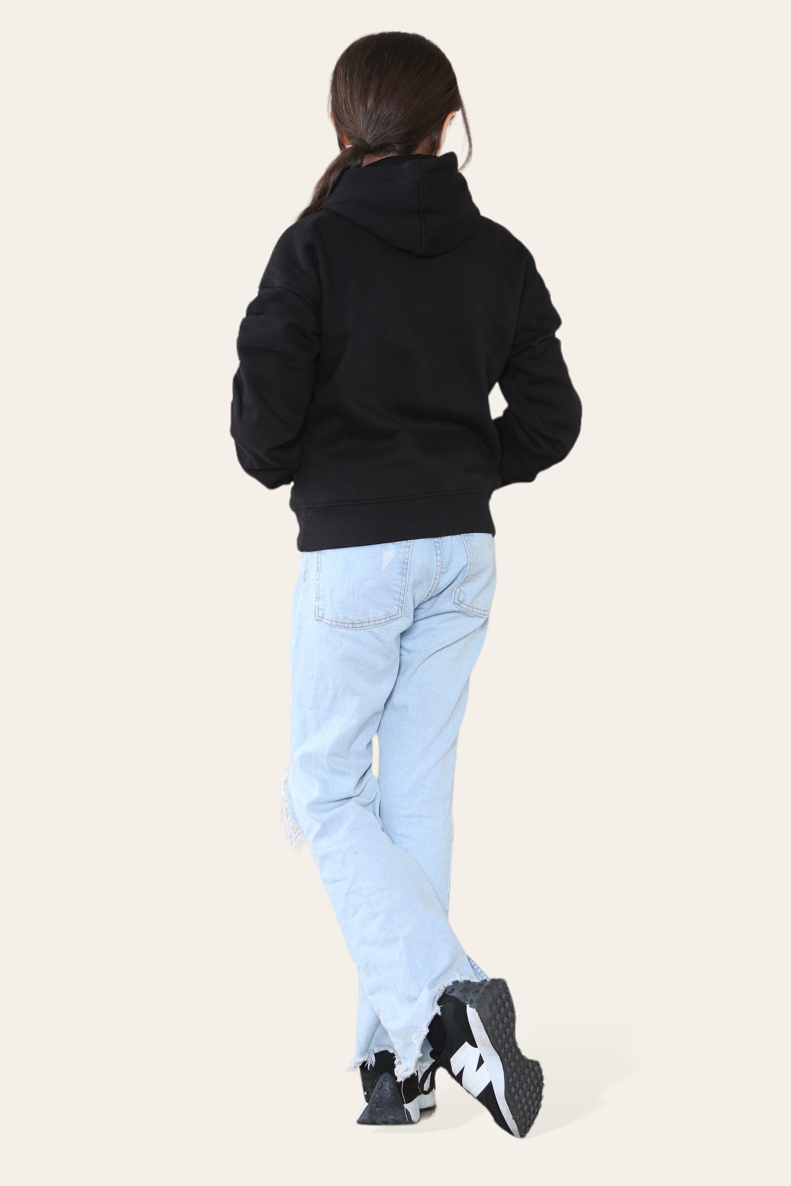 Kids Ruched Sleeve Hoodie - Kora - Storm Desire