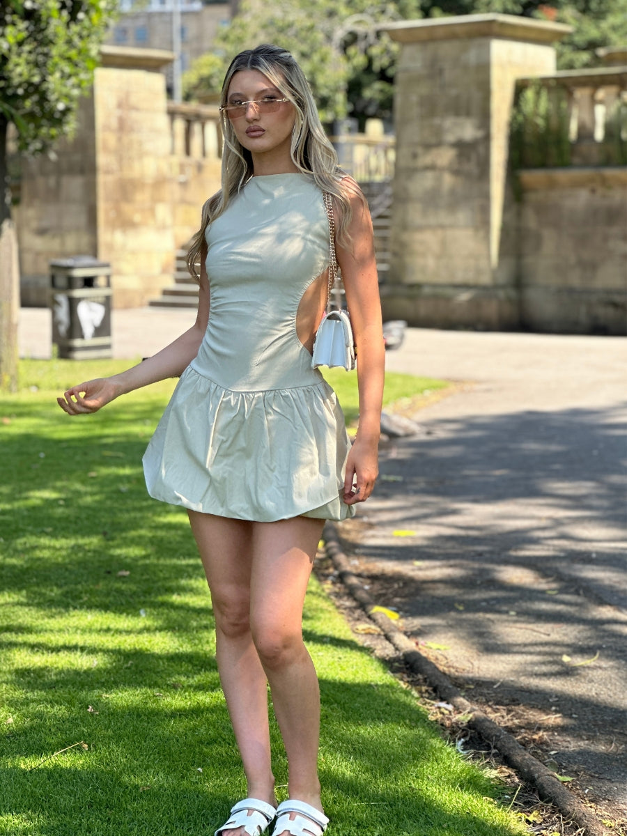 Cut Out Balloon Dress - Rowan - Storm Desire