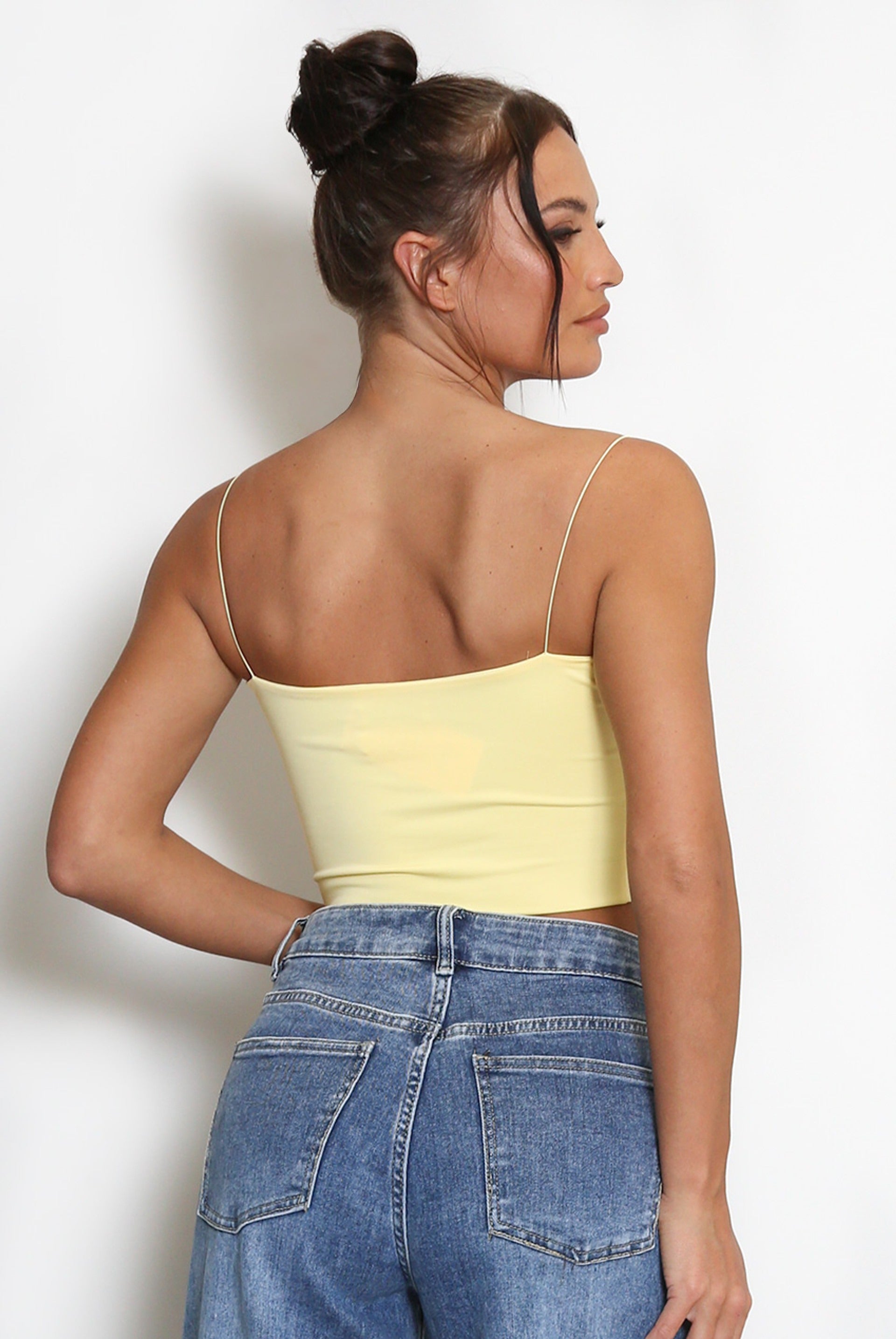 Strappy Cropped Cami Top - Miranda - Storm Desire