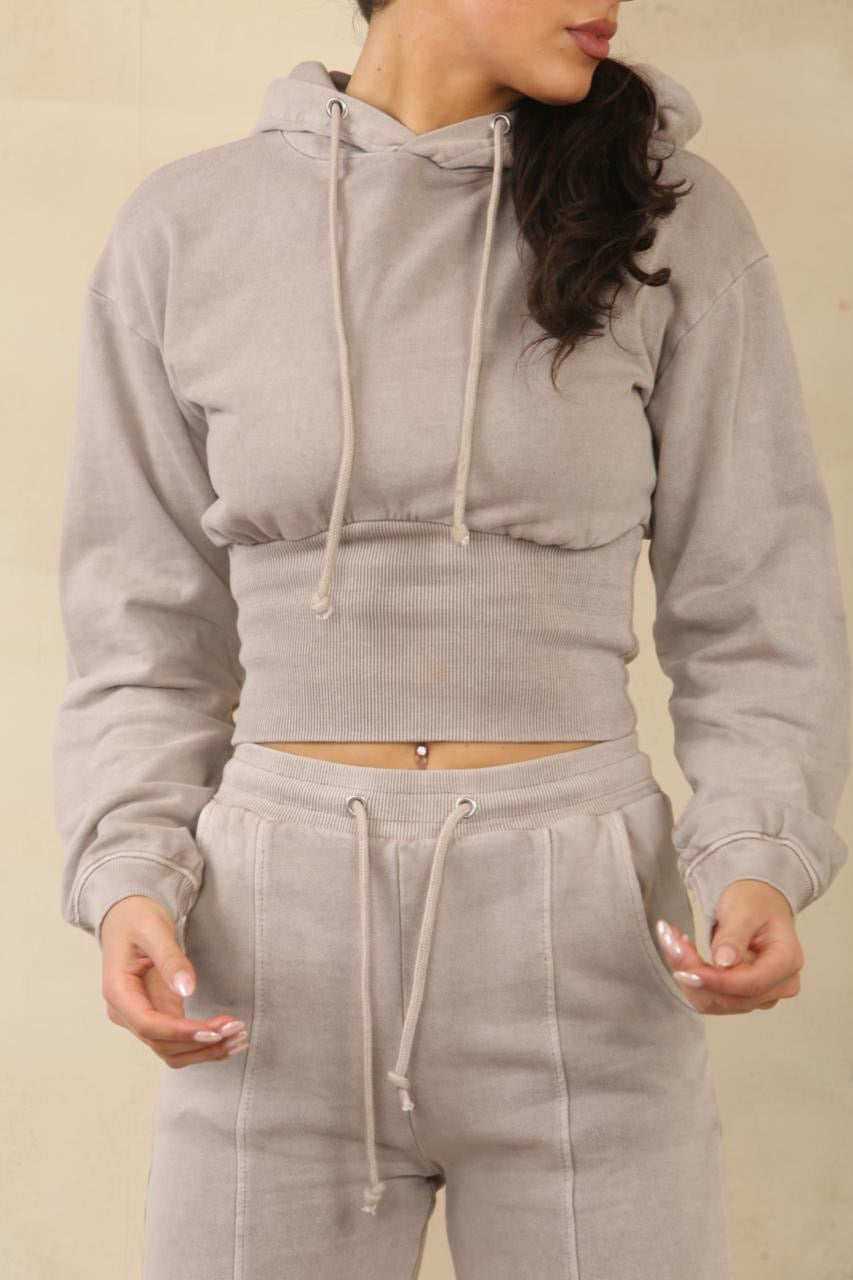 Acid Wash High Waist Tracksuit - Bianca - Storm Desire