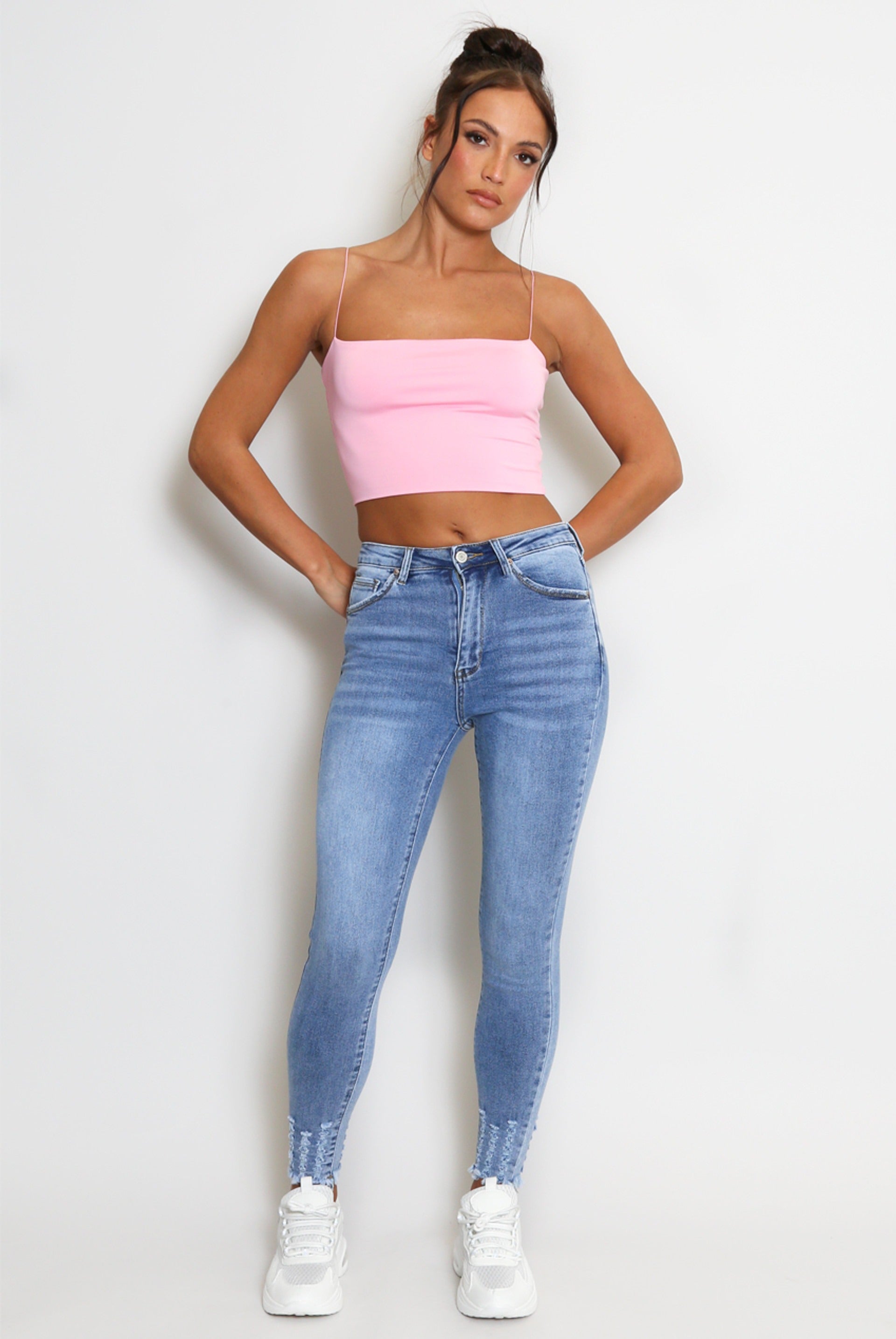 Strappy Cropped Cami Top - Miranda - Storm Desire