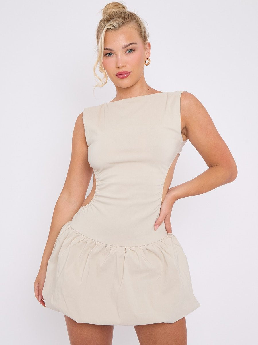 Cut Out Balloon Dress - Rowan - Storm Desire