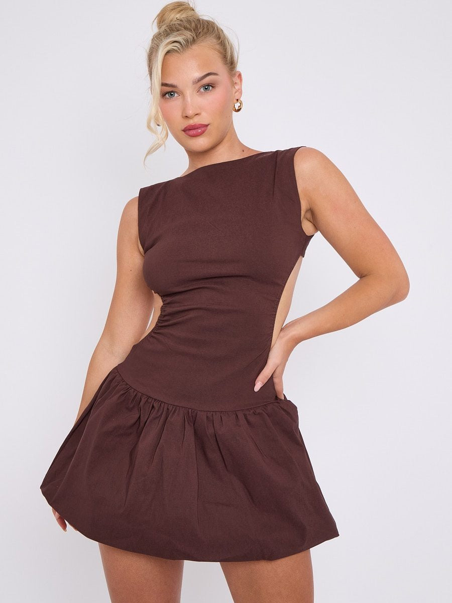 Cut Out Balloon Dress - Rowan - Storm Desire