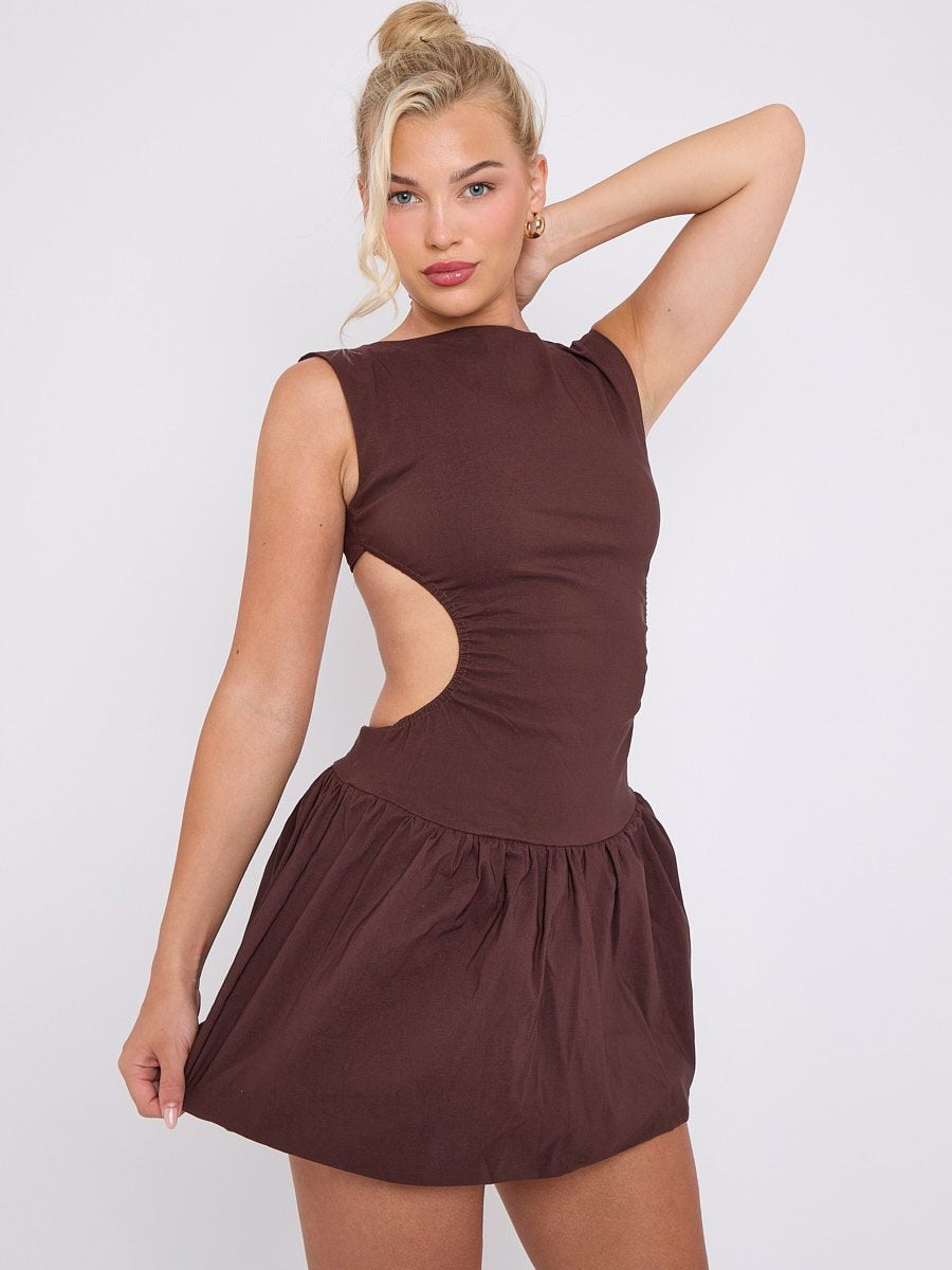 Cut Out Balloon Dress - Rowan - Storm Desire