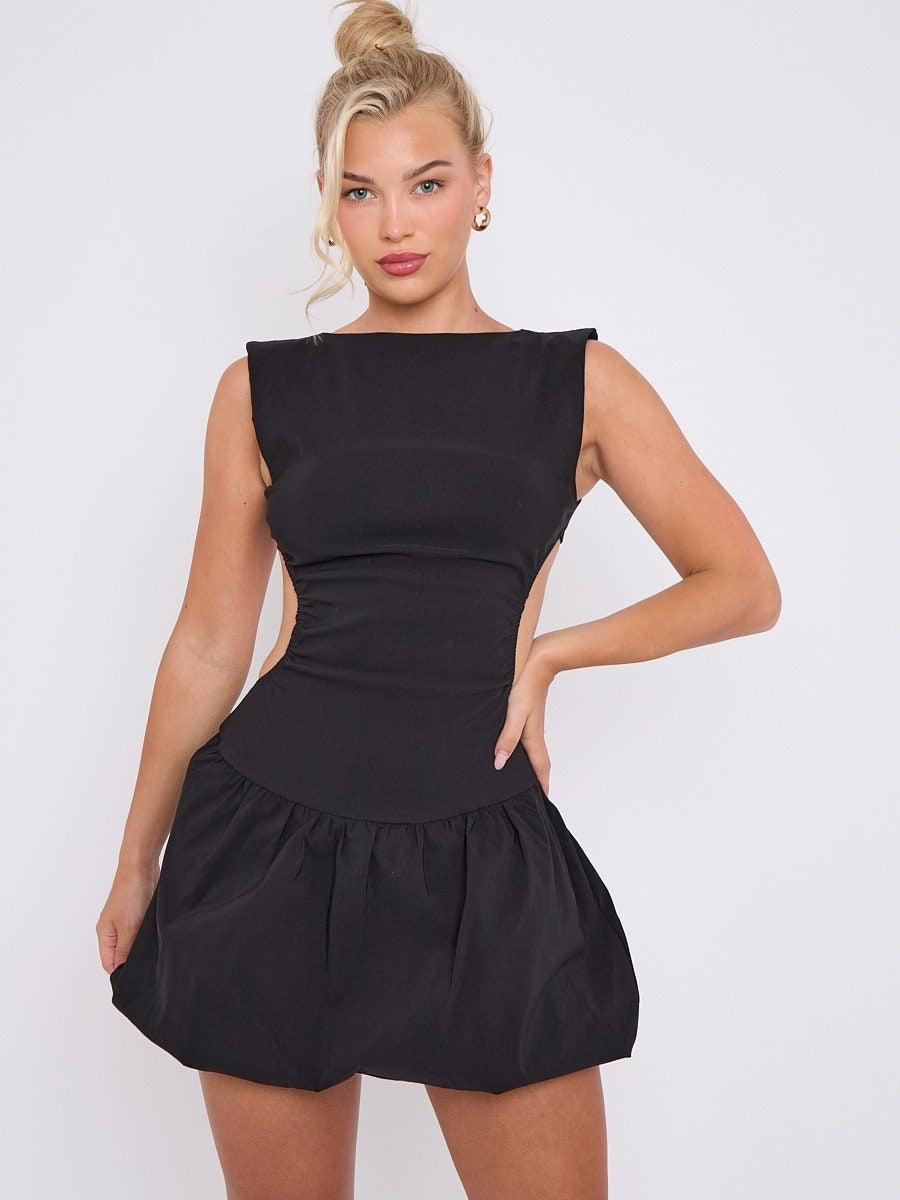 Cut Out Balloon Dress - Rowan - Storm Desire