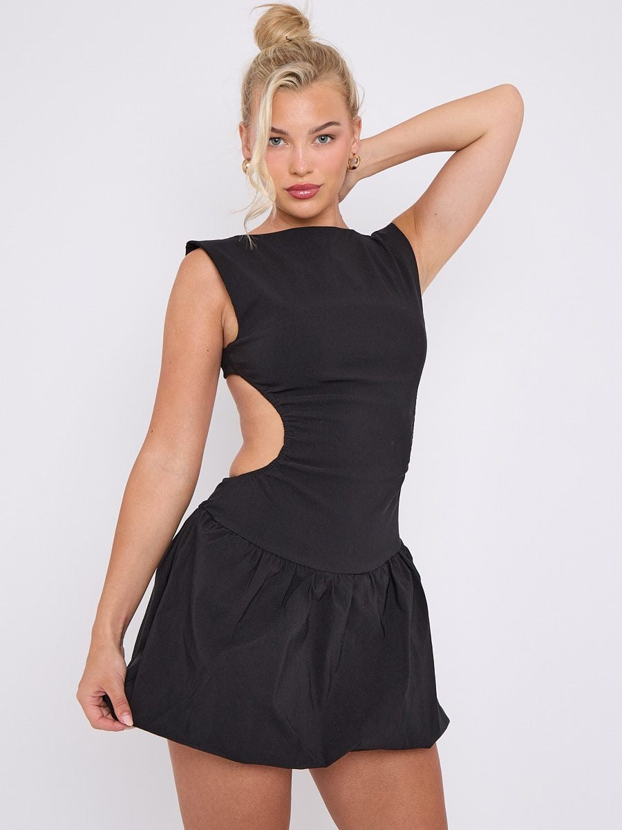 Cut Out Balloon Dress - Rowan - Storm Desire