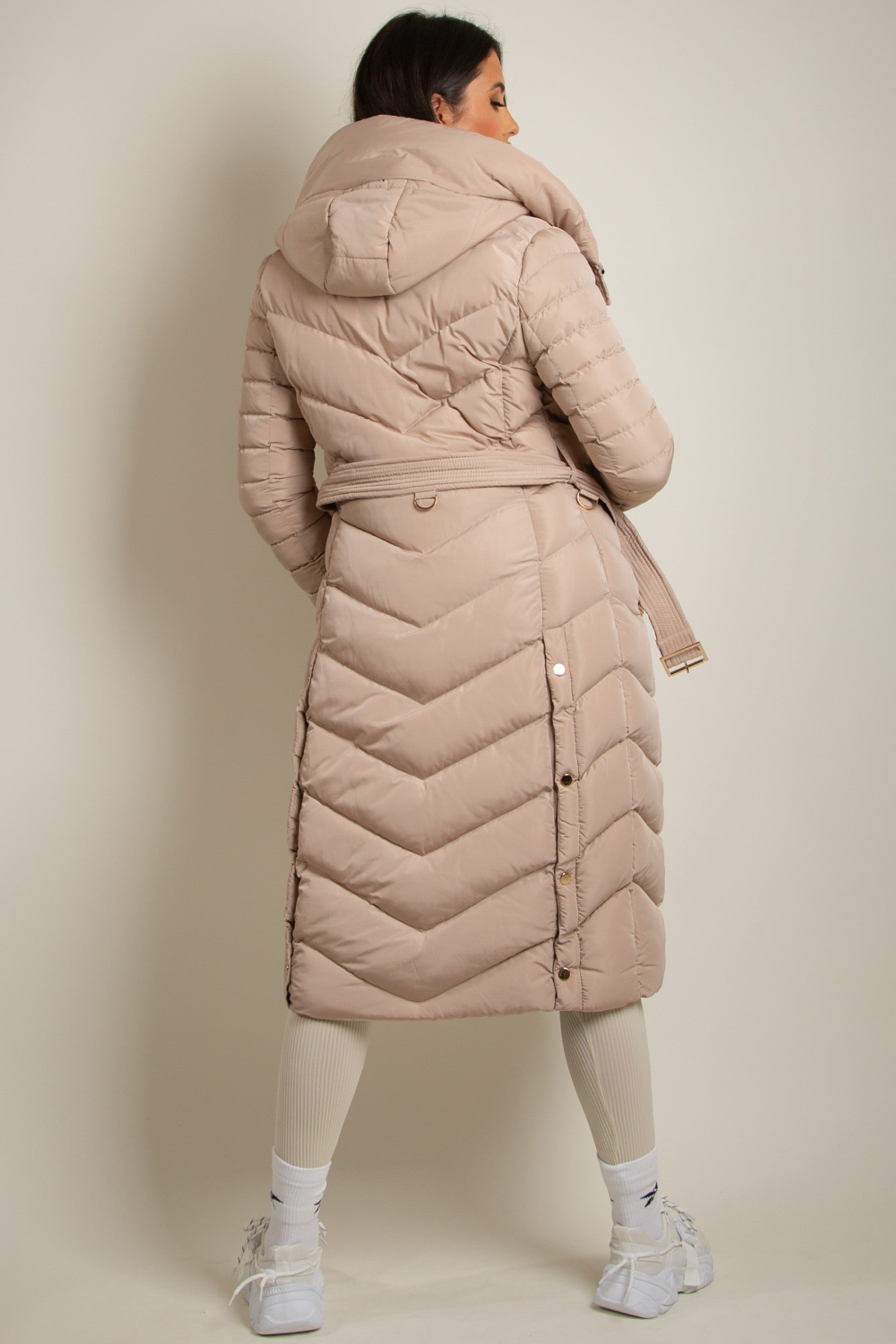 Padded Long line Puffer Coat - Milan - Storm Desire