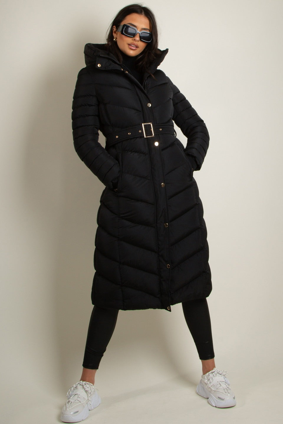 Padded Long line Puffer Coat - Milan - Storm Desire