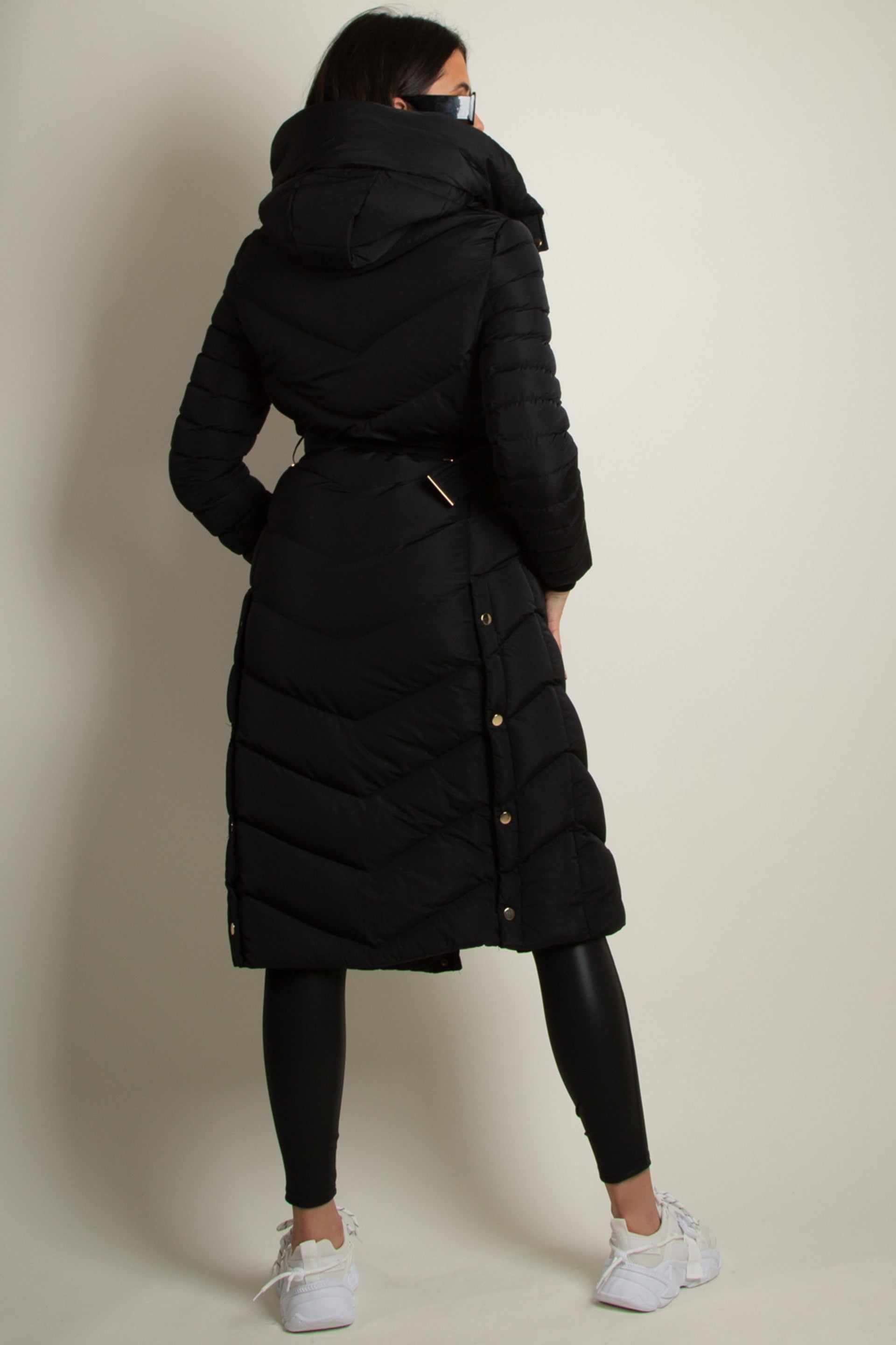 Padded Long line Puffer Coat - Milan - Storm Desire