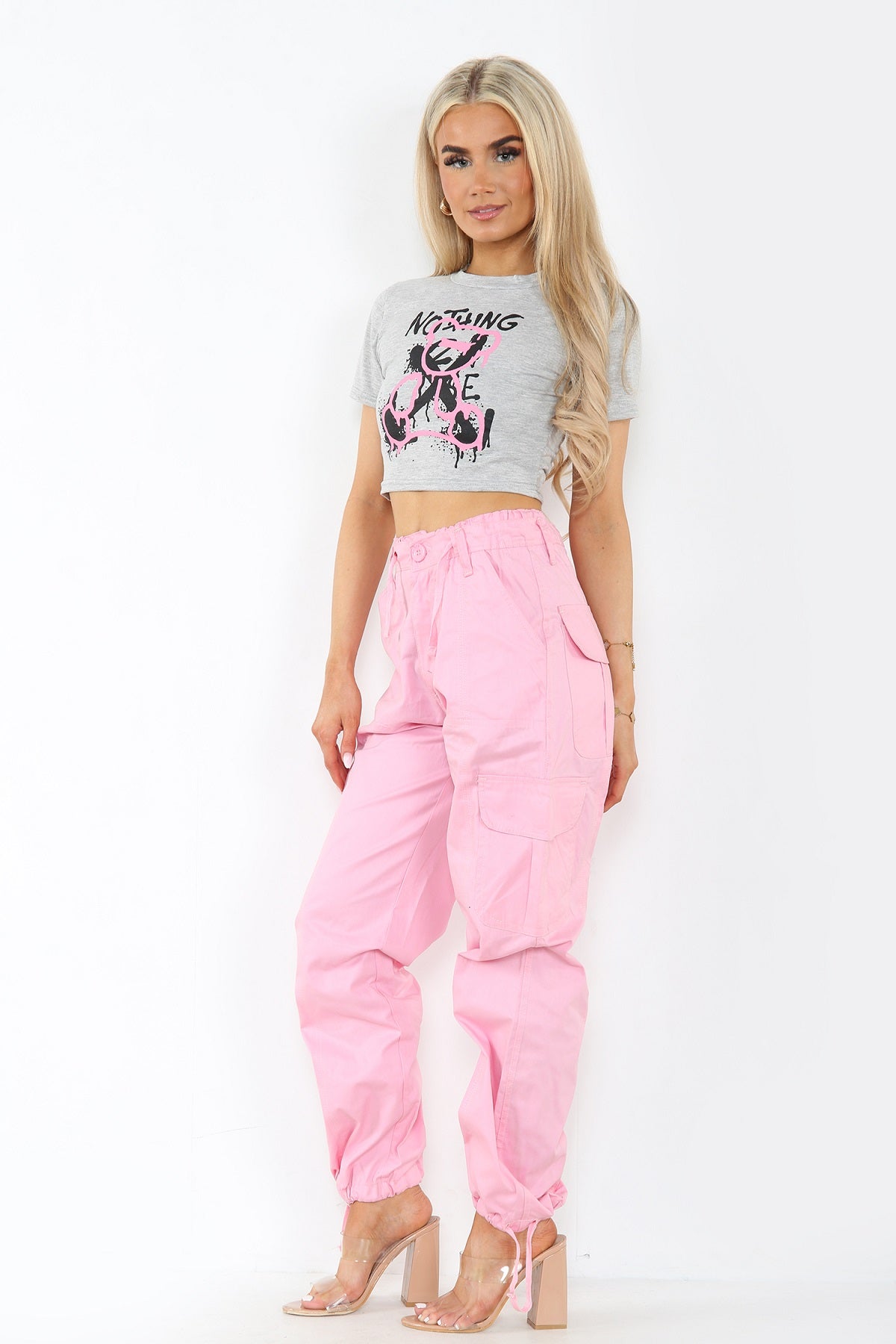 Nylon baggy trousers | Pinkwoman